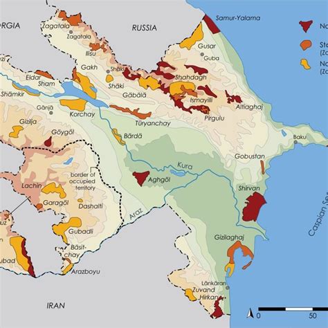 Protected Areas Of Azerbaijan Source Adopted And Updated From