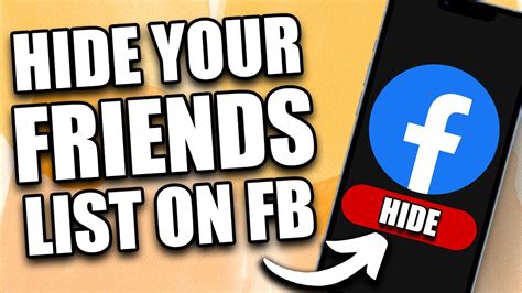 How To Hide Your Friends List On Facebook 2024 Update YouTube