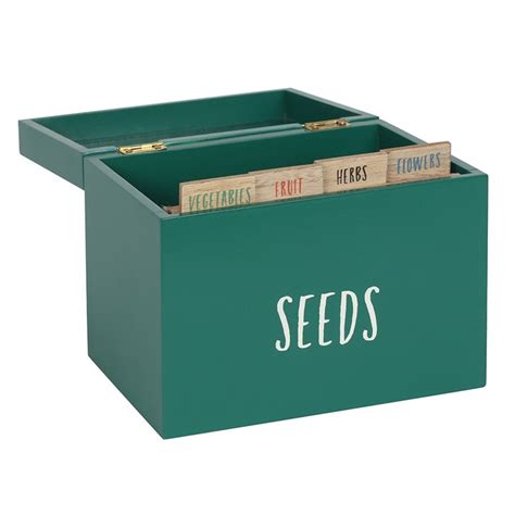 Seed Packet Storage Box Sturdy Storage With Dividers E Pots