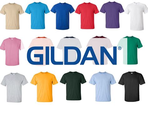 (DIGITAL) GILDAN Front & Back Template- T-Shirts (All Colors ...