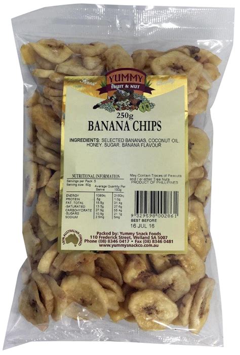 Banana Chips 250g | Yummy Snack Foods