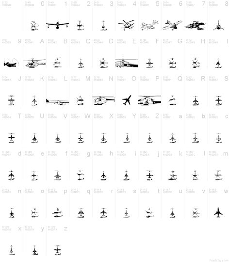 Aircraft Font