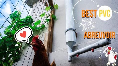 Comment FABRIQUER Un ABREUVOIR Pour POULES En PVC YouTube