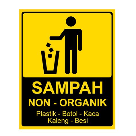 Jual Stiker Tempat Sampah Organik Dan Non Organik Sampah Pilih Saja