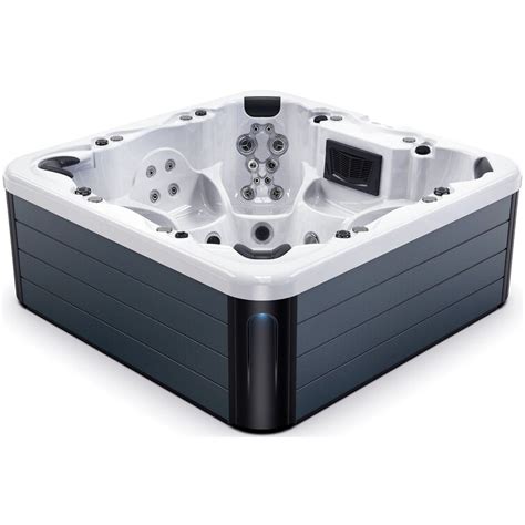 Luxuria Spas 7 Person 100 Jet Acrylic Square Hot Tub With Ozonator And Built In Speaker