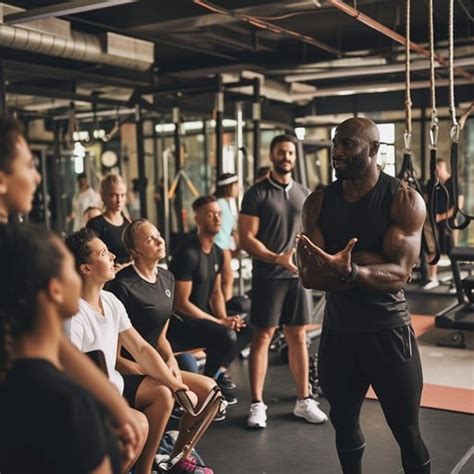 fitness training session image fitness gym instructor
