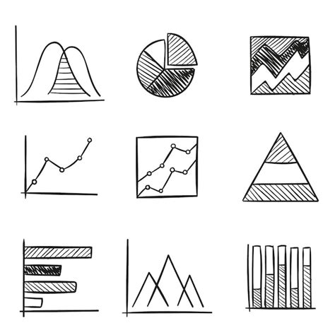 premium vector set  chart elements