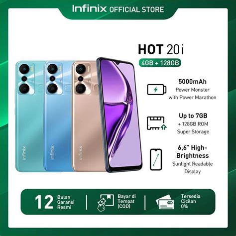 Jual Infinix Hot 20i [4/128 Gb/ Official Store] Di Seller Infinix ...
