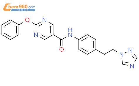 927878 06 6 5 Pyrimidinecarboxamide 2 Phenoxy N 4 2 1H 1 2 4 Triazol