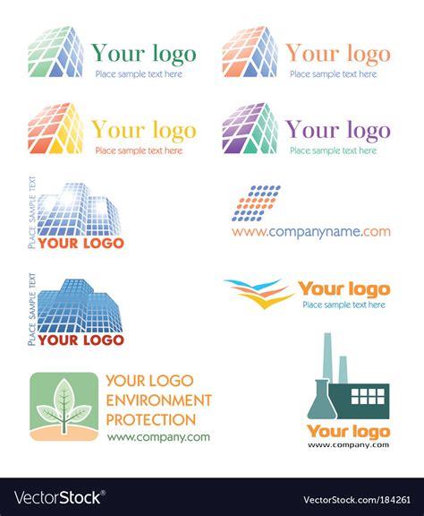 Logo set Royalty Free Vector Image - VectorStock