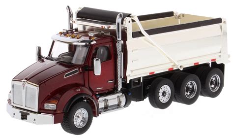 Kenworth 1:50 scale T880 Dump-Truck Radiant red SBFA Chrome plated dump ...