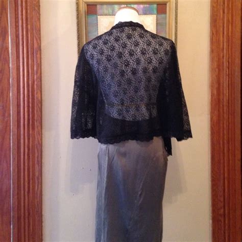 Pink Martini Tops Sheer Black Lace Bat Wing Sleeved Top Poshmark