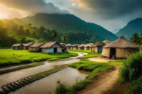 Premium Photo | Village in bangladesh