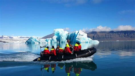 Jökulsárlón Glacier Lagoon Zodiac Boat Tour| Iceland Adventure Tours