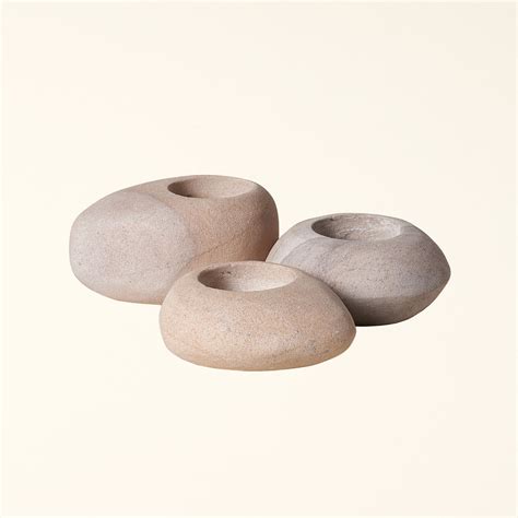 Sandstone Tealight Holder Set Kate Marker Home