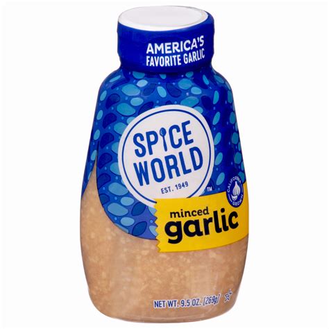 Spice World Squeezable Minced Garlic 9 5 Oz