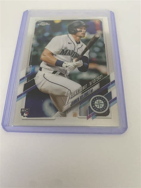 Jarred Kelenic Topps Chrome Update Rookie Debut Rc Parallel