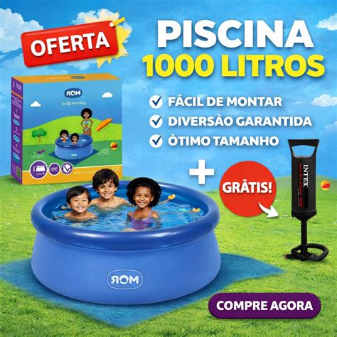 Piscina 1000 Litros Intex - Piscina Mor 1000 Litros Inflável + Bomba de Encher Intex Com 3 Bicos ...