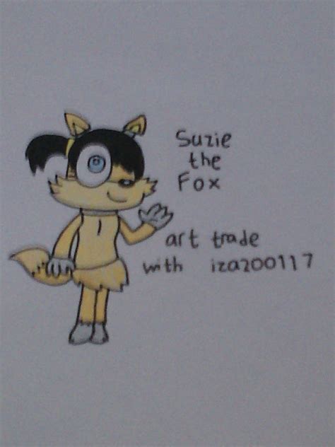 Suzie The Fox Art Trade With Iza200117 By Thedrawingdino123 On Deviantart