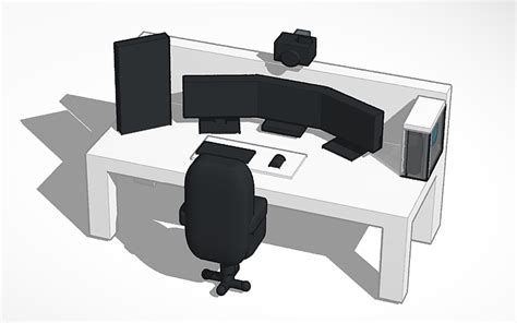 3d Design Gaming Setup Tinkercad