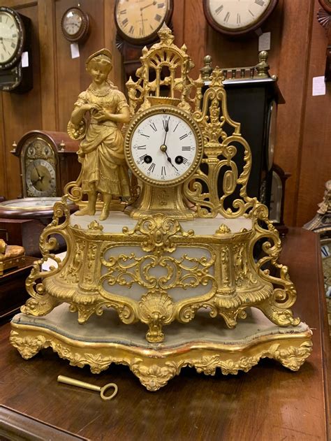 C1875 Antique French Mantel Clock | French Mantel Clocks For Sale