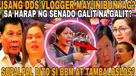 Hala Kilalang Vlogger May Inibunyag Sa Harap Ng Senado Galit Na