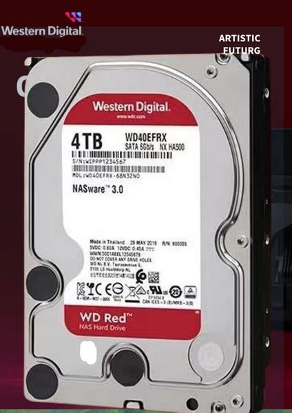 Жесткий диск WD Original SATA-III 4TbX WD40EFRX Совершенно новый HDD 4 ...