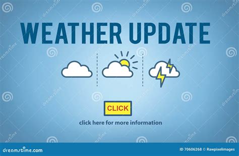 Weather Update Prediction Forecast News Information Concept Stock Photo