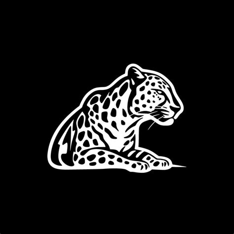 Leopard Minimalist And Simple Silhouette Vector Illustration