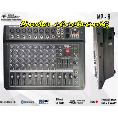 Jual Power Mixer Black Spider Mp Channel Garansi Resmi Original