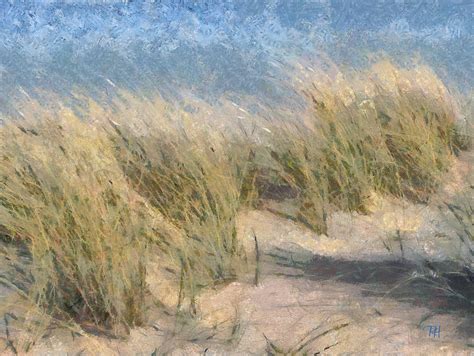 Beach Grass Painting by Russ Harris | Fine Art America