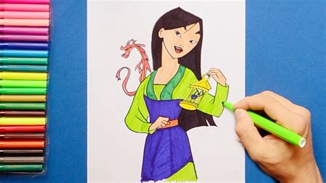 How To Draw Mulan Disney Princess Easy Drawings Dibujos Faciles