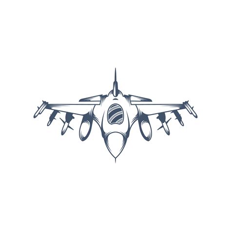 Military Aircraft Vector Illustration Design Fighter Jets Logo Design