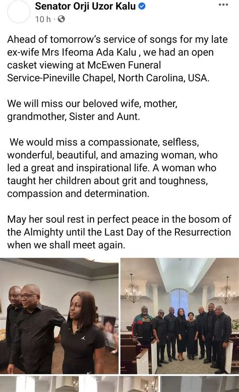 Orji Uzor Kalu Holds Open Casket Viewing For Late Ex Wife Photos