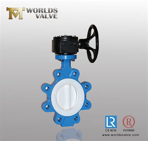 Ptfe Pfa Lined Lugged And Tapped Type Butterfly Valve With Threaded Connection China Ptfe