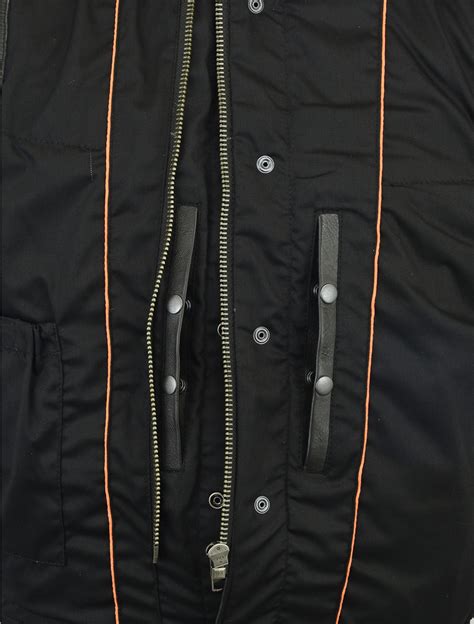 Motorcycle Concealed Snaps Premium Naked Cowhide Removable Hood Hidden Zipper Austin Leather