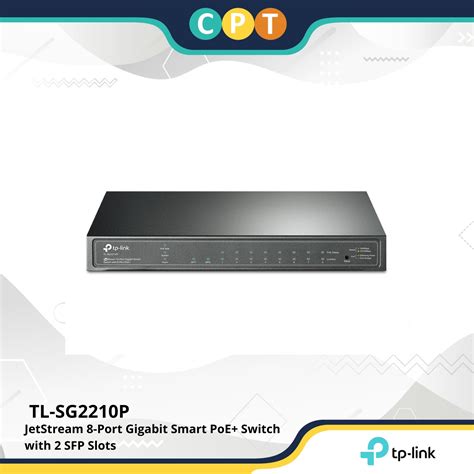 Tp Link TL SG2210P JetStream 8 Port Gigabit Smart PoE Switch With 2