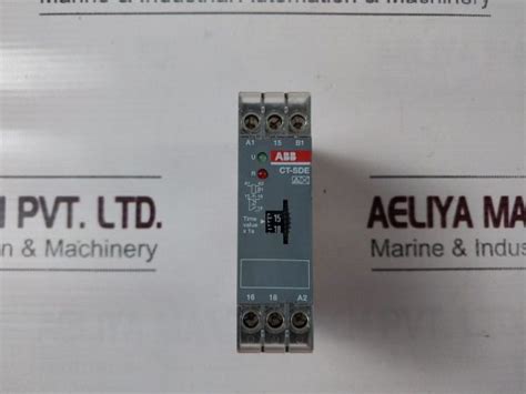 Abb Ct Sde Star Delta Time Relay Aeliya Marine