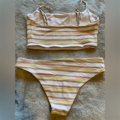 Tavik Swim Tavik Striped Cropped Bikini Set Poshmark