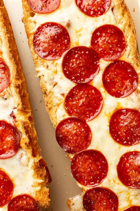 Pepperoni French Bread Pizza Salt Lavender