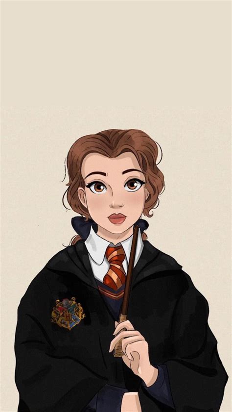 A Woman In A Harry Potter Outfit Holding A Wand