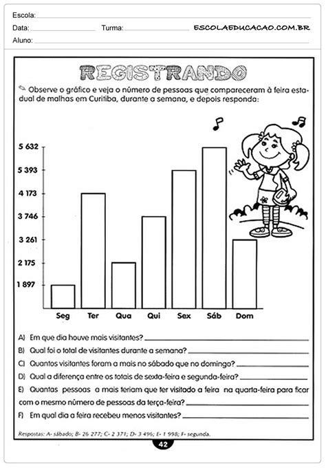 Atividades De Matem Tica Ano Para Imprimir