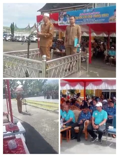 Bupati Hamsuardi Pimpin Upacara Pembukaan O Sn Dan Gsi Tingkat