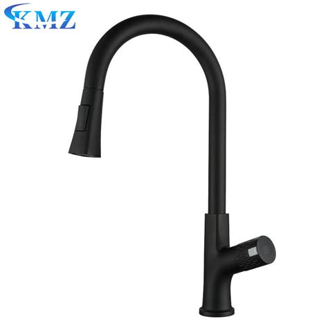 Pull Down Kitchen Faucet Hot And Cold Copper Induction Kitchen Mixer Sensor Kitchen Taps