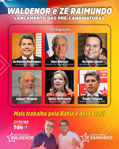 Pol Tica Deputados Waldenor E Z Raimundo Lan Am Pr Candidatura