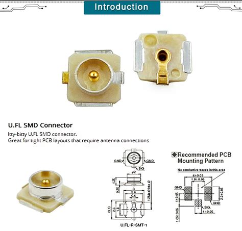 Pcb Mount Connector Ipex U.fl - Buy Ipex U.fl,U.fl Connector Antenna ...