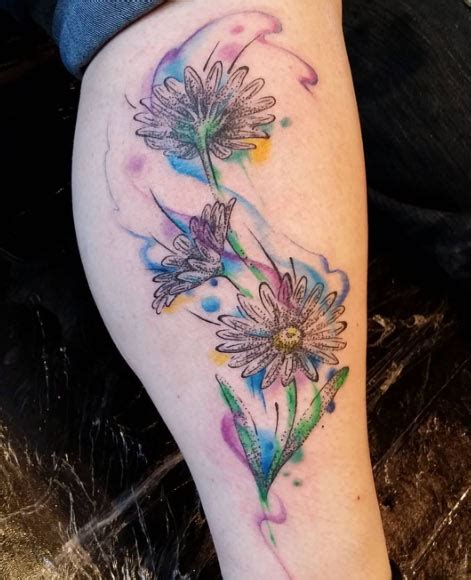 36 Stunning Watercolor Flower Tattoos - TattooBlend