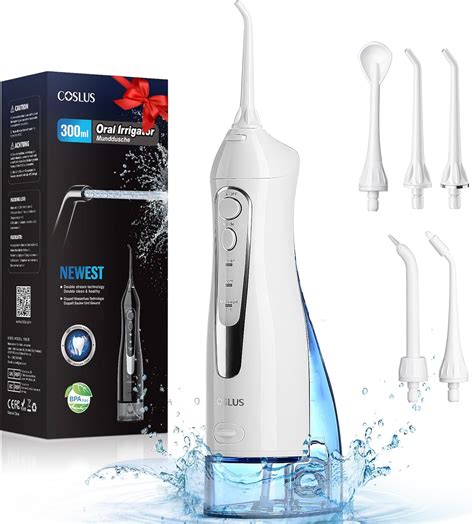 COSLUS Water Dental Flosser Teeth Pick Portable Cordless Oral