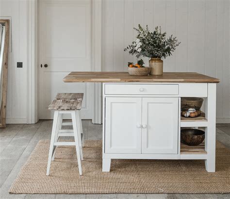 Buy Florence White Kitchen Island Large White Kitchen Island With