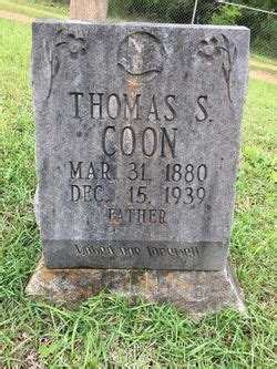 Thomas Solomon Coon Memorial Find A Grave